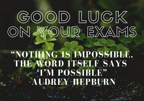 good luck on your exam quotes